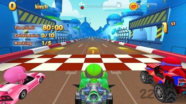 3d小赛车手机版下载,3d小赛车,赛车游戏,q版游戏
